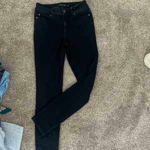 Black mid waist jeans